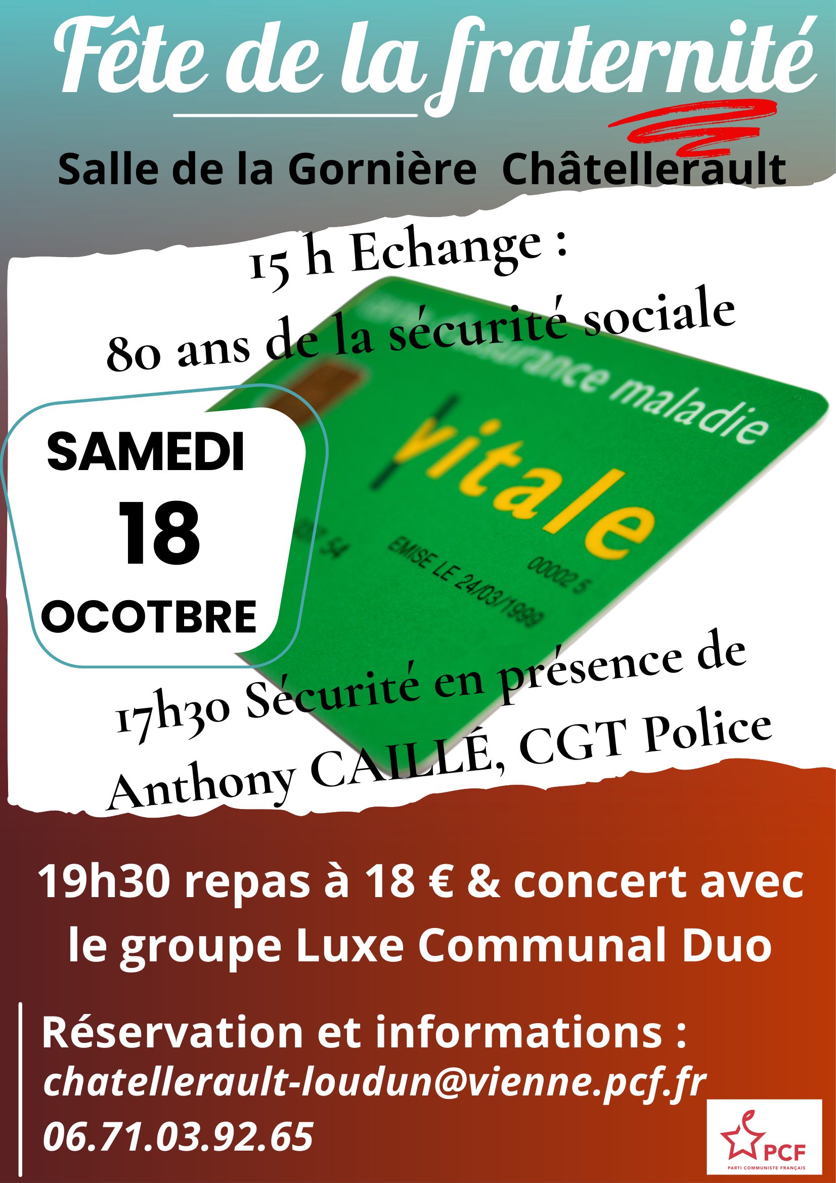 affiche fete de la fraternité