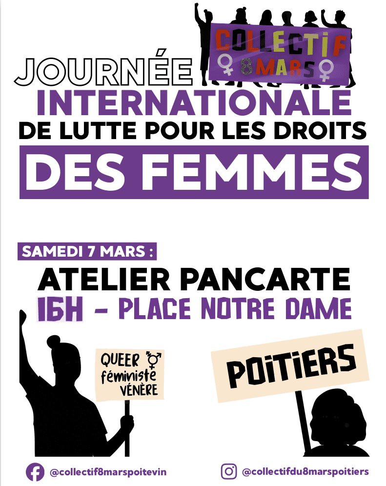 Programmes du 8 Mars : journée internationale de lutte pour les droits ...